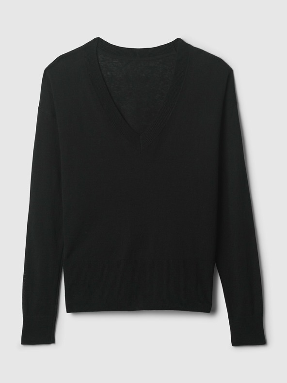 GAP Λινό πουλόβερ με σκίσιμο GAP