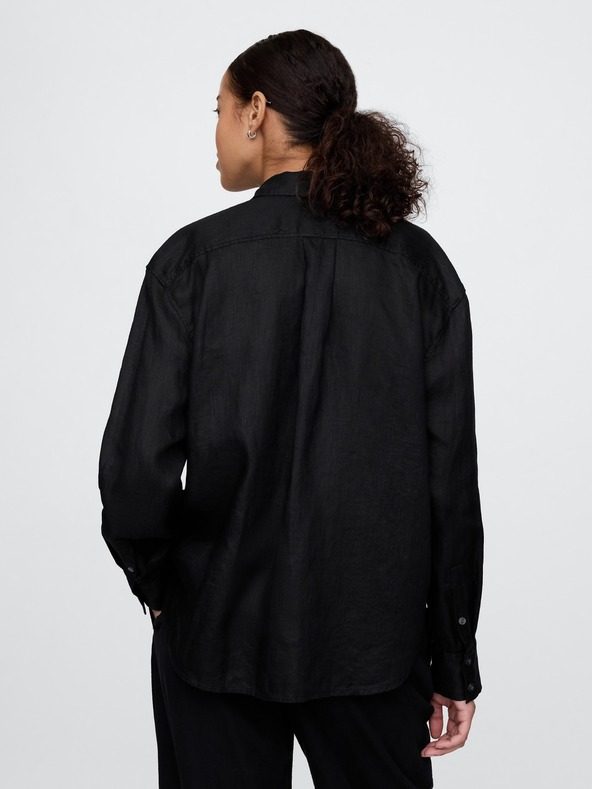 GAP Λινό πουκάμισο υπερμεγέθους μεγάλο πουκάμισο GAP