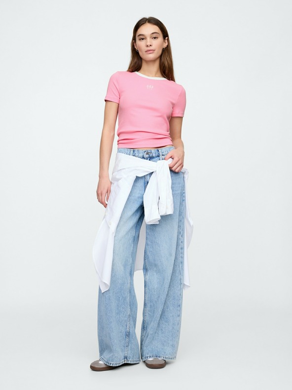 GAP Crop T-shirt με λογότυπο GAP