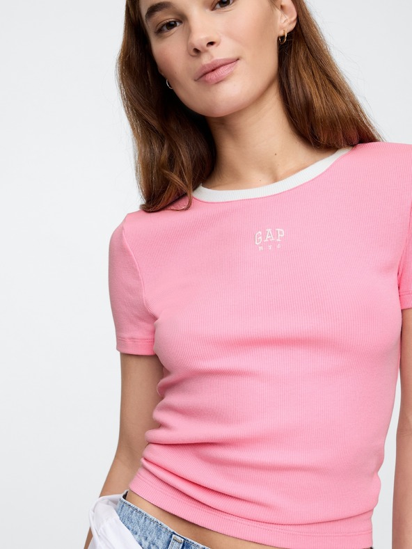 GAP Crop T-shirt με λογότυπο GAP