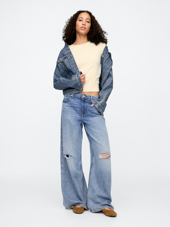 GAP Crop T-shirt με λογότυπο GAP