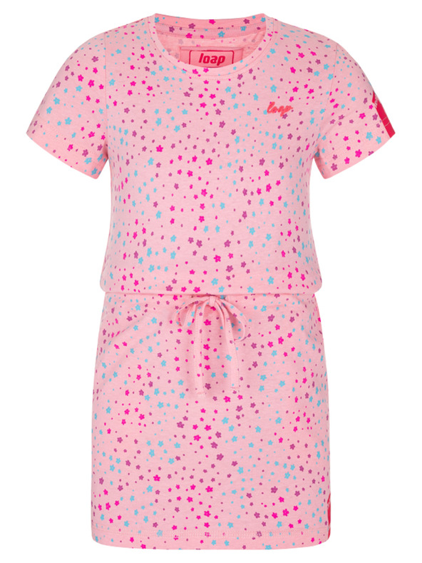 Loap Ροζ φόρεμα για κορίτσια με μοτίβο LOAP BESNA
