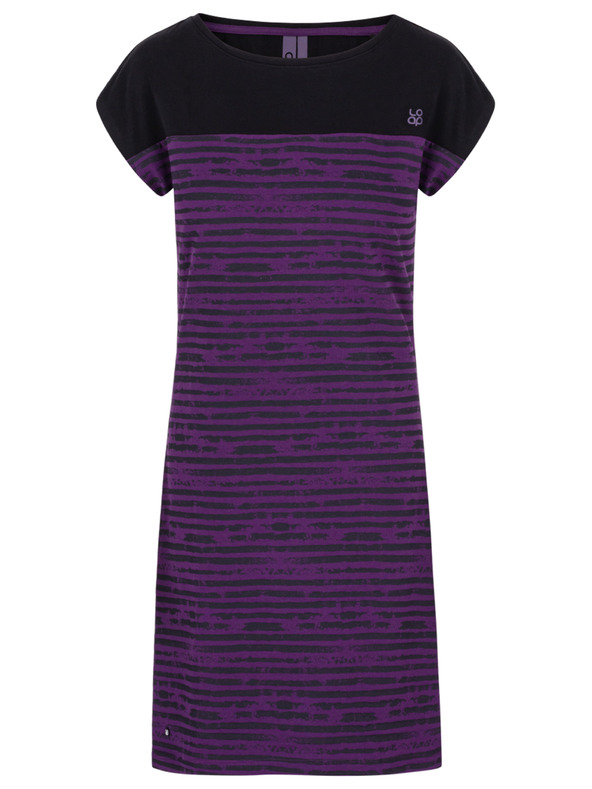 Loap Γυναικείο μαύρο και μοβ φόρεμα LOAP Abyss