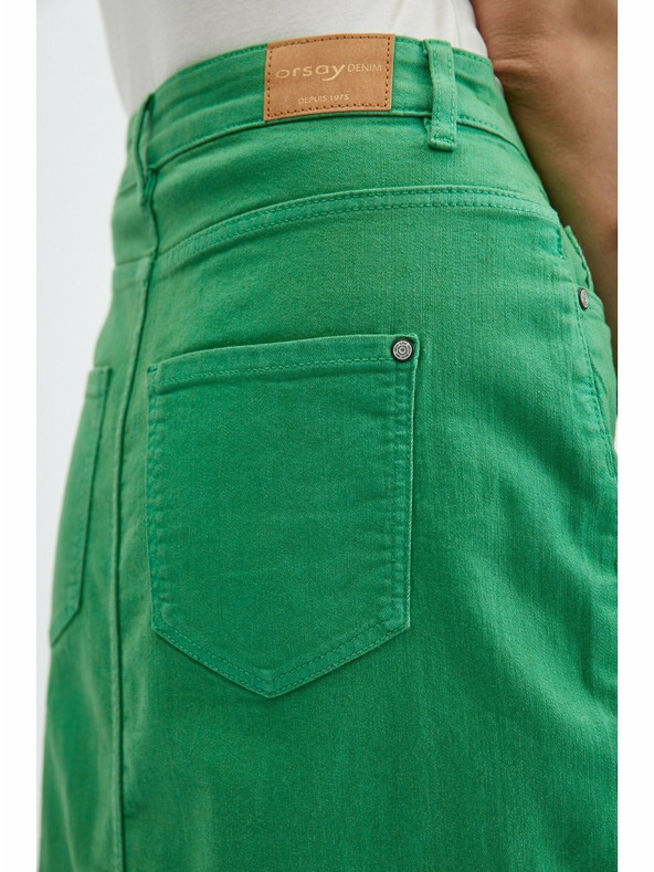 Orsay Πράσινη γυναικεία τζιν φούστα ORSAY