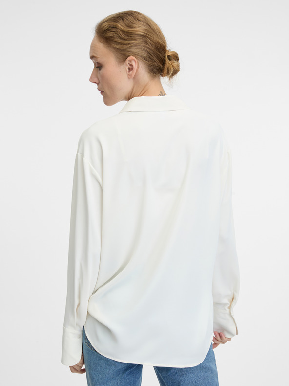 Orsay Κρεμ γυναικείο πουκάμισο ORSAY