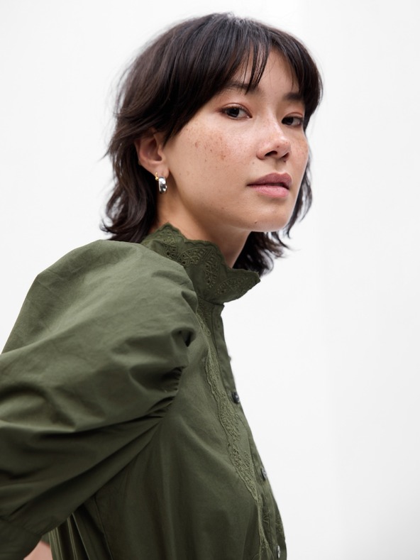 GAP Mini φόρεμα με σούρες στα μανίκια GAP