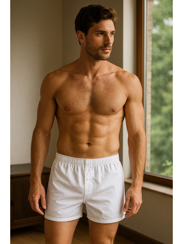 Celio Λευκό ανδρικό σορτς Celio Jiwosolid