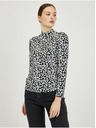 Orsay Λευκό και μαύρο γυναικείο πουκάμισο με σχέδιο ORSAY Paisy