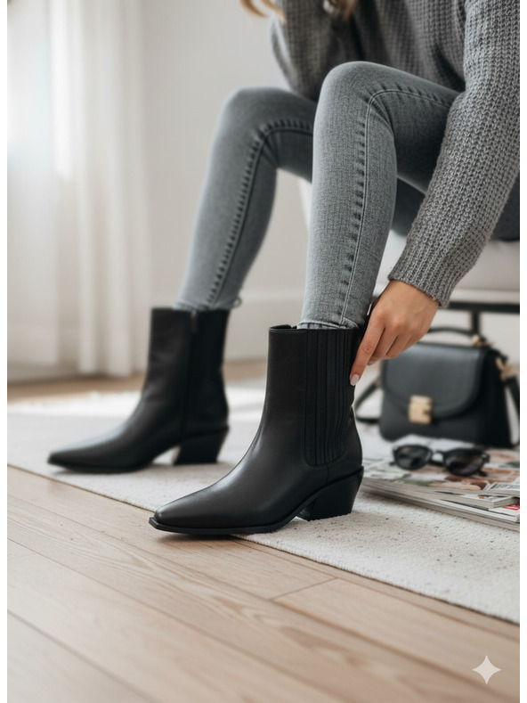 Orsay Μαύρα γυναικεία χειμερινά παπούτσια ORSAY