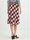 Orsay ORSAY Κόκκινη γυναικεία καρό φούστα