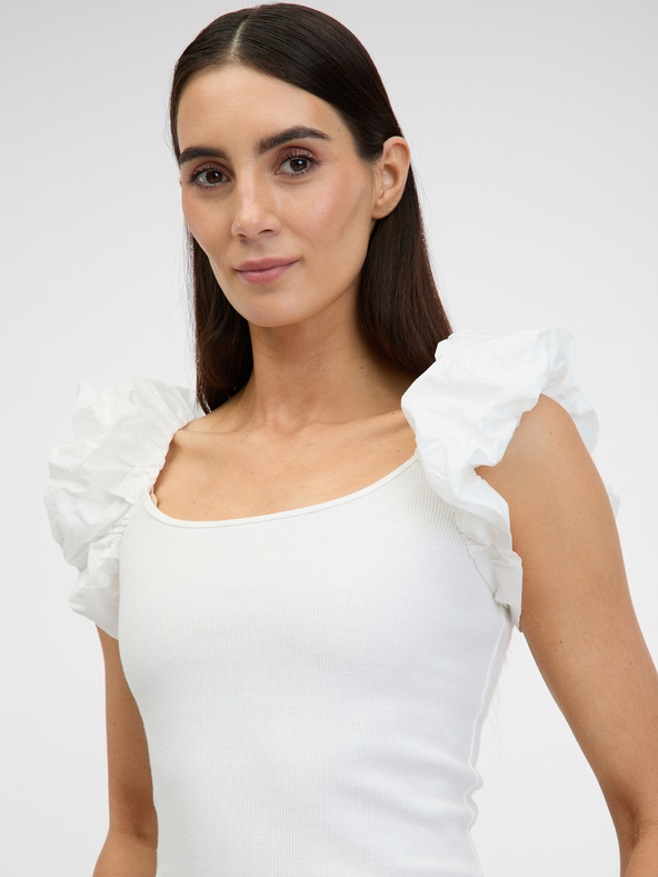 Orsay Κρεμ γυναικείο κοντομάνικο t-shirt ORSAY