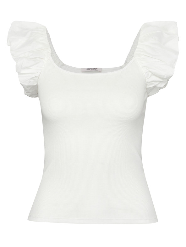 Orsay Κρεμ γυναικείο κοντομάνικο t-shirt ORSAY