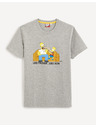 Celio Γκρι ανδρικό Celio The Simpsons T-Shirt