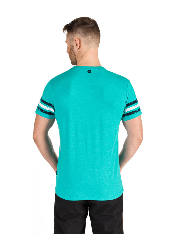 Sam 73 Τυπωμένο ανδρικό μπλουζάκι τυπωμένο τιρκουάζ SAM 73