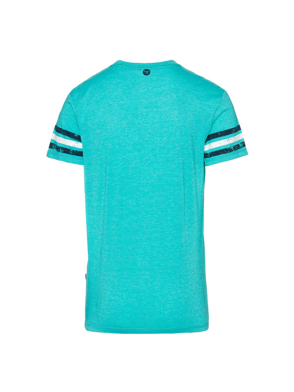 Sam 73 Τυπωμένο ανδρικό μπλουζάκι τυπωμένο τιρκουάζ SAM 73