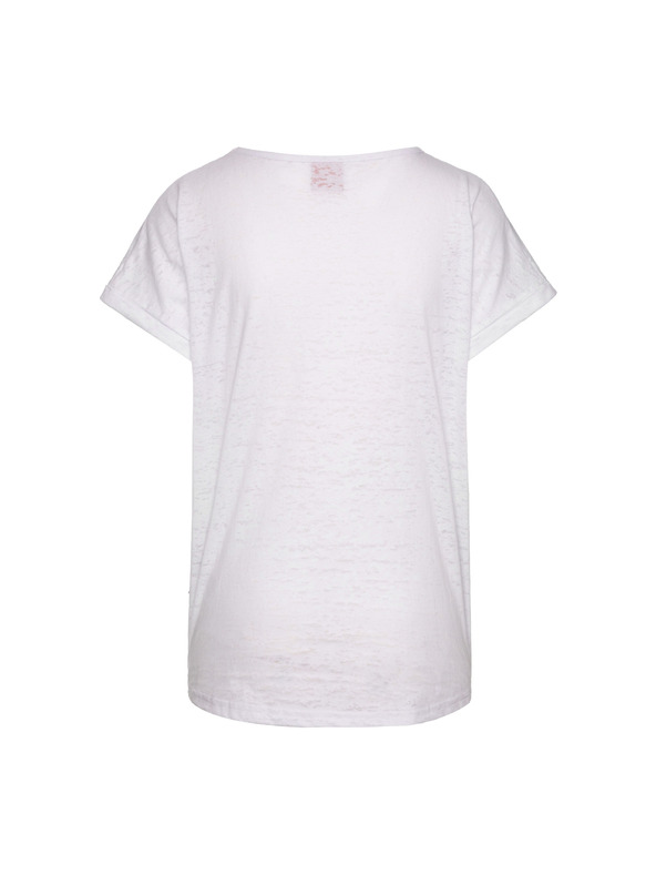 Sam 73 Λευκό γυναικείο εμπριμέ μπλουζάκι SAM 73