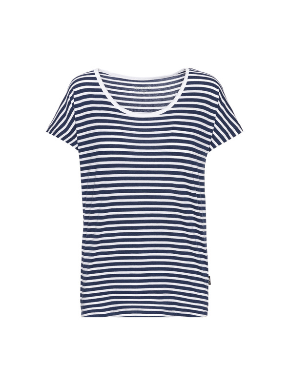 Sam 73 Γυναικείο ριγέ μπλουζάκι σκούρο μπλε SAM 73