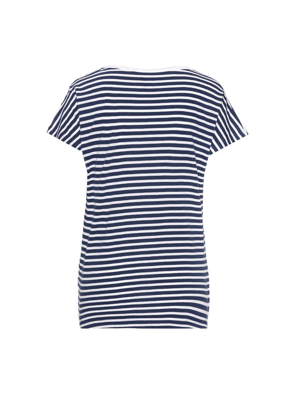 Sam 73 Γυναικείο ριγέ μπλουζάκι σκούρο μπλε SAM 73