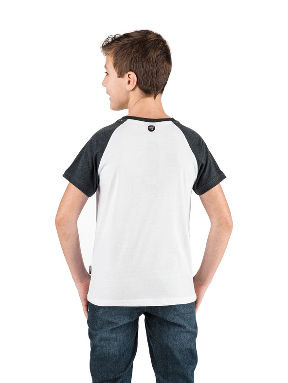 Sam 73 Μαύρο και άσπρο αγορίστικο t-shirt με εκτύπωση SAM 73