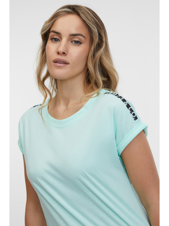 Sam 73 Τυρκουάζ γυναικείο μπλουζάκι SAM 73 Iris