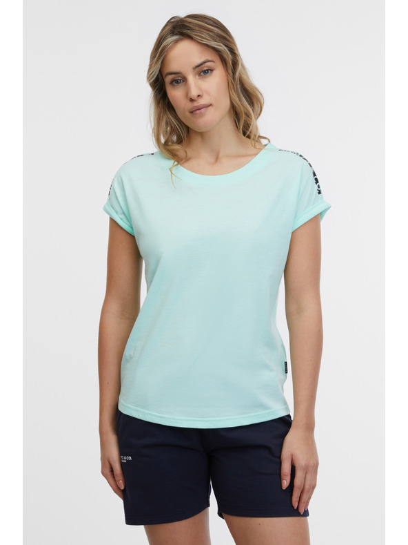 Sam 73 Τυρκουάζ γυναικείο μπλουζάκι SAM 73 Iris