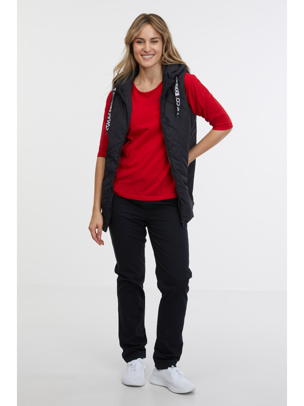 Sam 73 Μαύρο γυναικείο καπιτονέ γιλέκο SAM 73 Aida