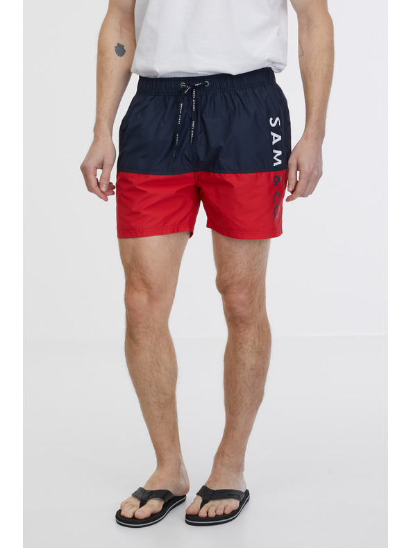 Sam 73 Κόκκινο και μπλε ανδρικό μαγιό SAM 73 Eduardo