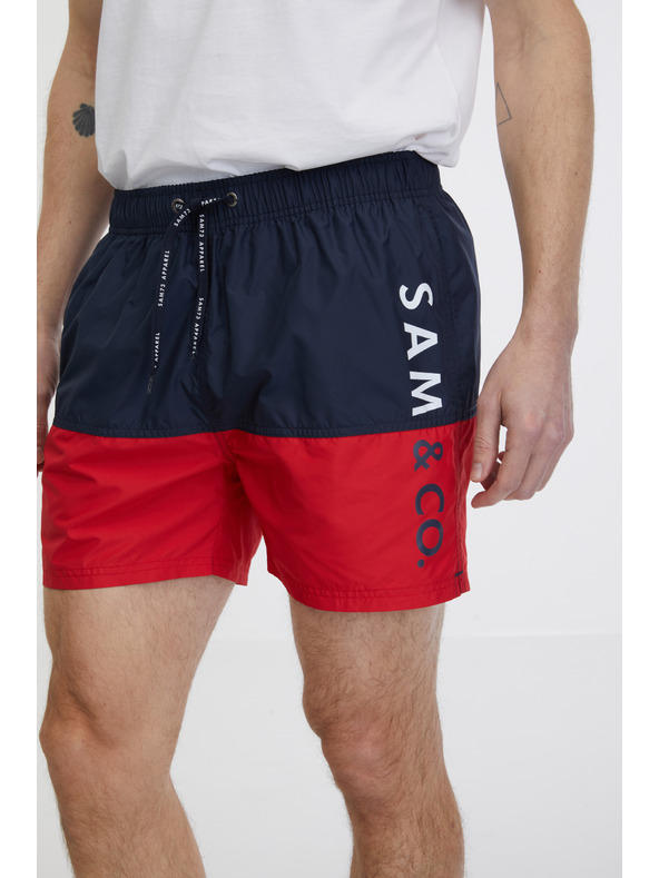 Sam 73 Κόκκινο και μπλε ανδρικό μαγιό SAM 73 Eduardo