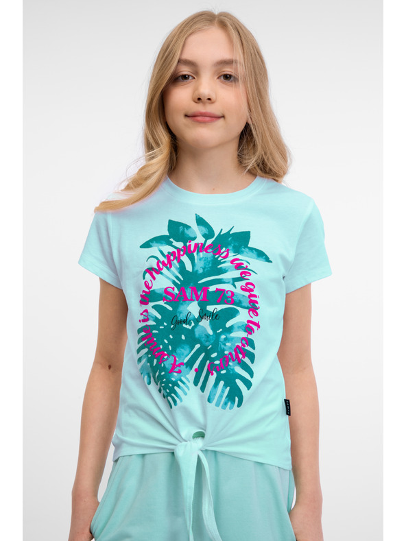 Sam 73 Κοριτσίστικο μπλουζάκι σε μέντα SAM 73 Kiara