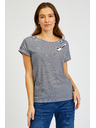 Sam 73 Μπλε γυναικείο ριγέ basic T-shirt SAM 73 Celeste