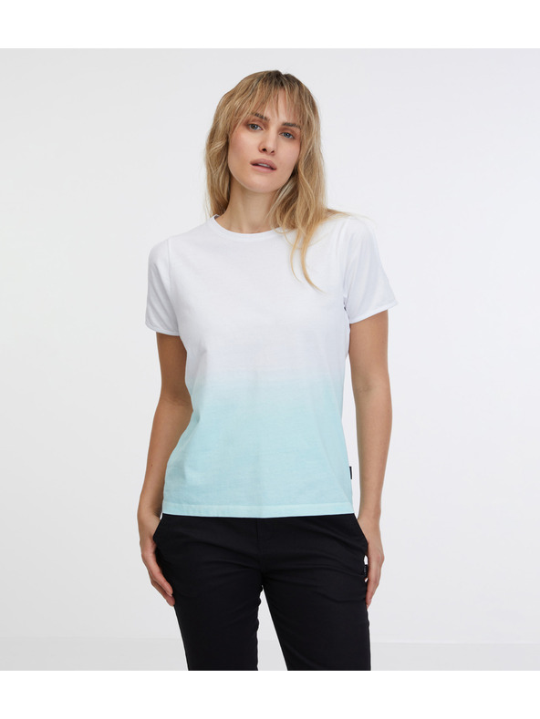 Sam 73 Μπλε και λευκό γυναικείο t-shirt SAM 73 Dolores