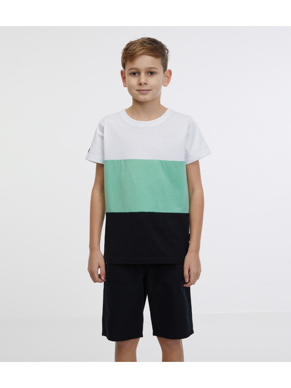 Sam 73 Πράσινο και άσπρο μπλουζάκι για αγόρια SAM 73 Jabba