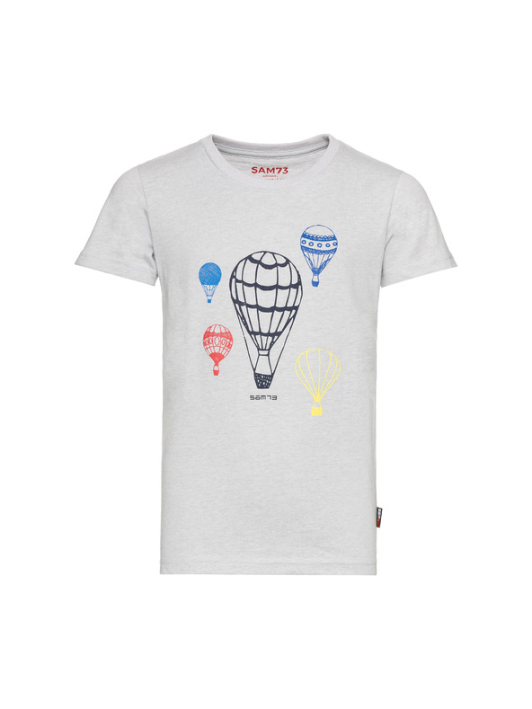 Sam 73 Ανοιχτό γκρι αγορίστικο μπλουζάκι με τύπωμα SAM 73