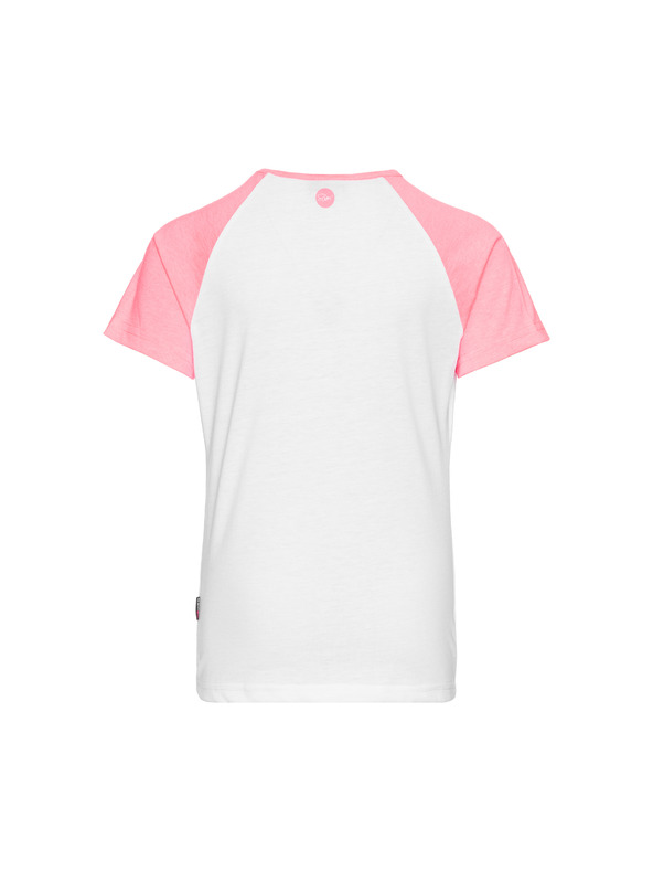 Sam 73 Ροζ και άσπρο μπλουζάκι για κορίτσια με σχέδια SAM 73