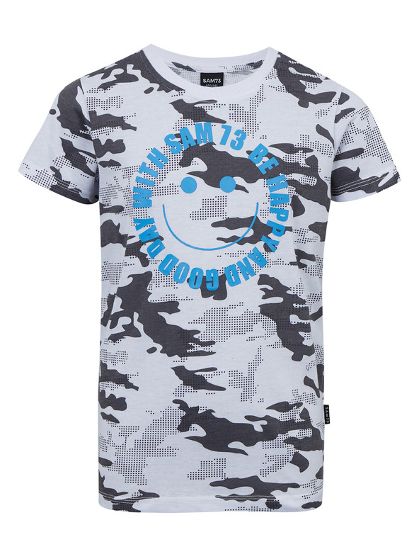 Sam 73 Ανοιχτό γκρι αγορίστικο μπλουζάκι με σχέδιο SAM 73 Kelvin