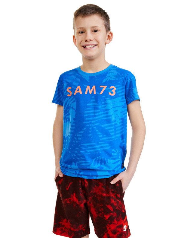 Sam 73 Μπλε μπλουζάκι για αγόρια με σχέδια SAM 73 Theodore