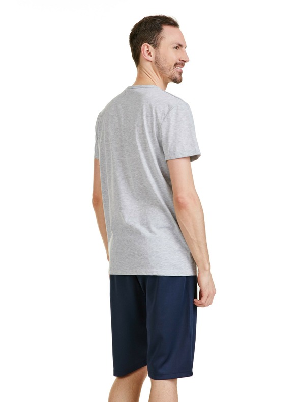 Sam 73 Ανοιχτό γκρι ανδρικό μπλουζάκι SAM 73 Gideon