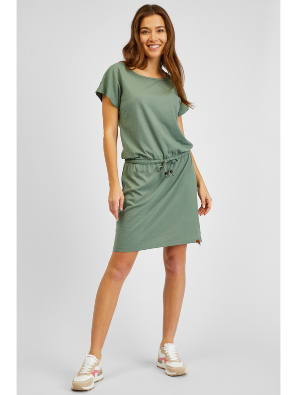 Sam 73 Πράσινο γυναικείο φόρεμα με γραβάτες SAM73 Norma