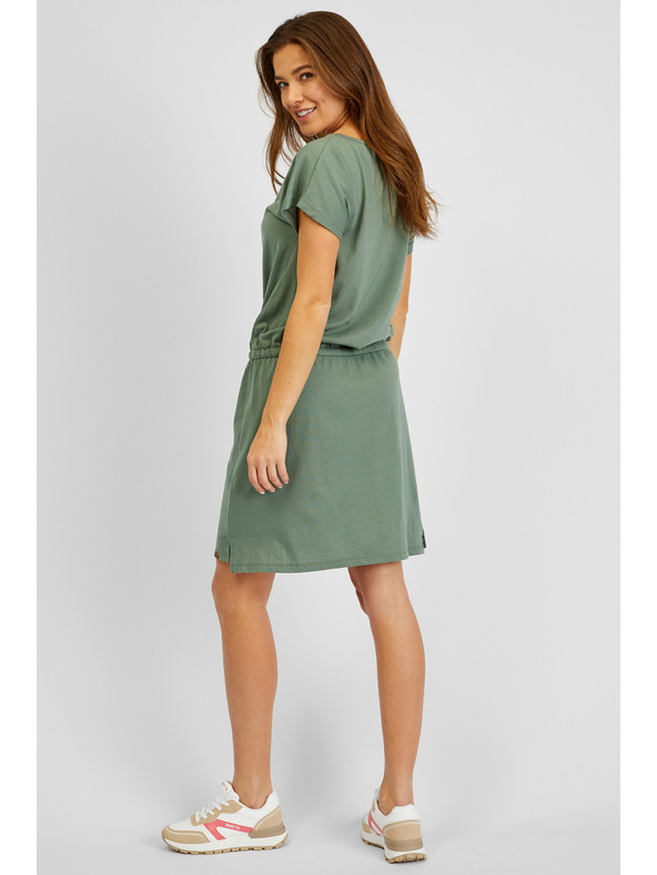 Sam 73 Πράσινο γυναικείο φόρεμα με γραβάτες SAM73 Norma