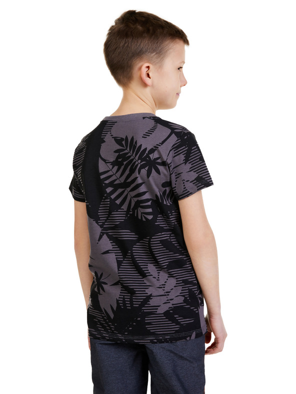 Sam 73 Μαύρο μπλουζάκι για αγόρια με σχέδια SAM 73 Theodore