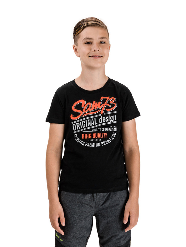 Sam 73 Μαύρο T-shirt για αγόρια SAM 73 Archie