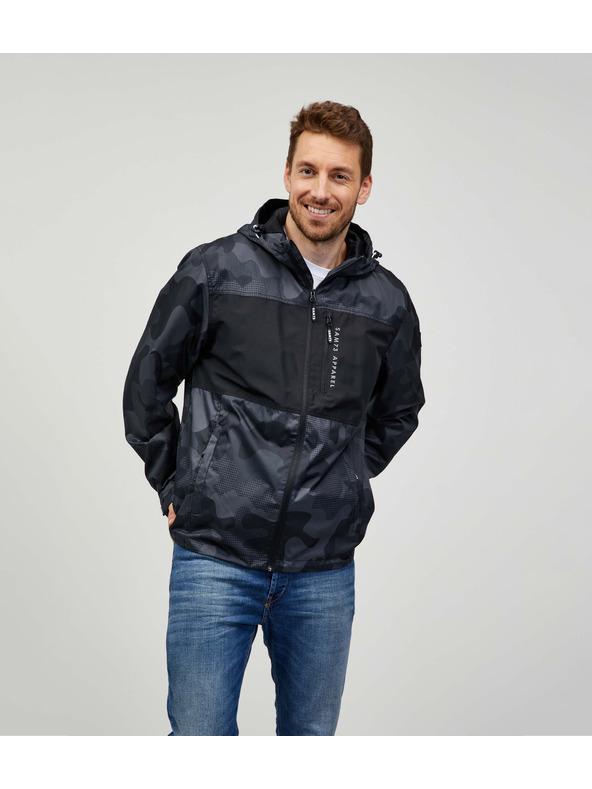 Sam 73 Μαύρο και γκρι ανδρικό στρατιωτικό μπουφάν SAM73 Lachlan