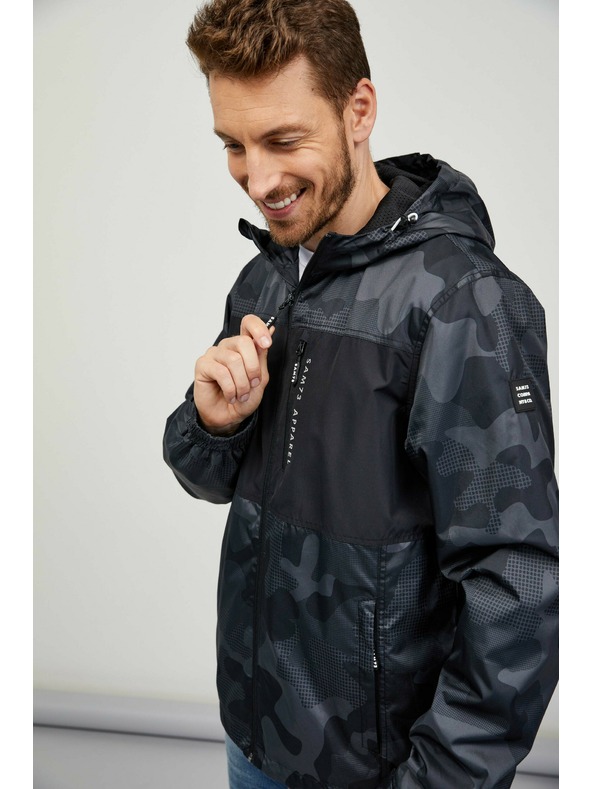 Sam 73 Μαύρο και γκρι ανδρικό στρατιωτικό μπουφάν SAM73 Lachlan