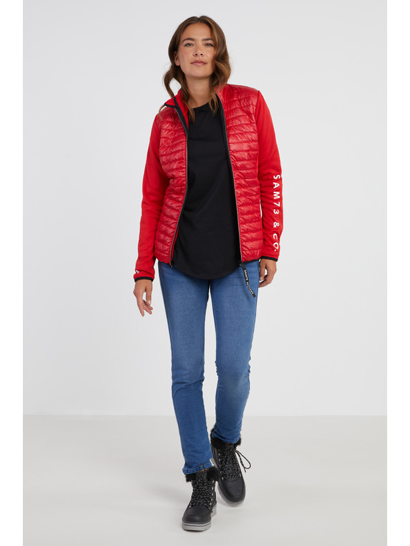 Sam 73 Κόκκινο γυναικείο ελαφρύ καπιτονέ μπουφάν SAM 73 Melman