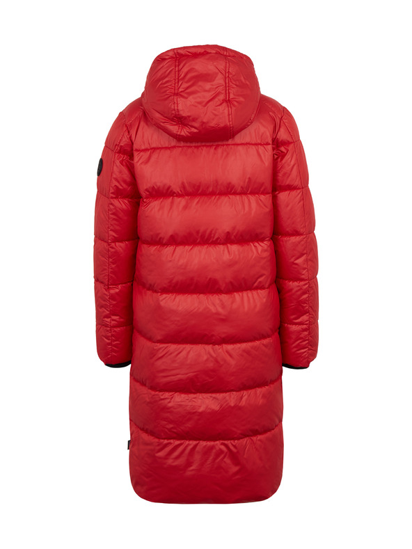 Sam 73 Κόκκινο γυναικείο χειμερινό υπερμεγέθες καπιτονέ παλτό SAM 73