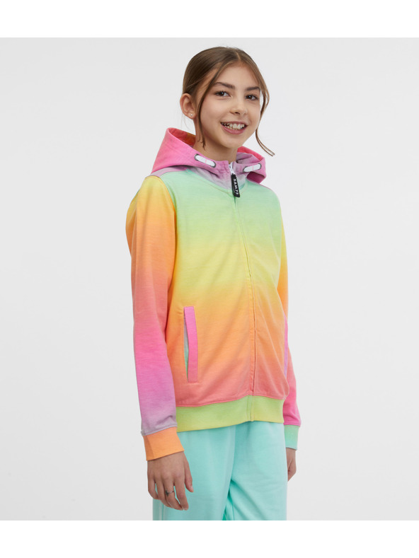 Sam 73 Κίτρινο και ροζ φούτερ για κορίτσια SAM 73 Coco