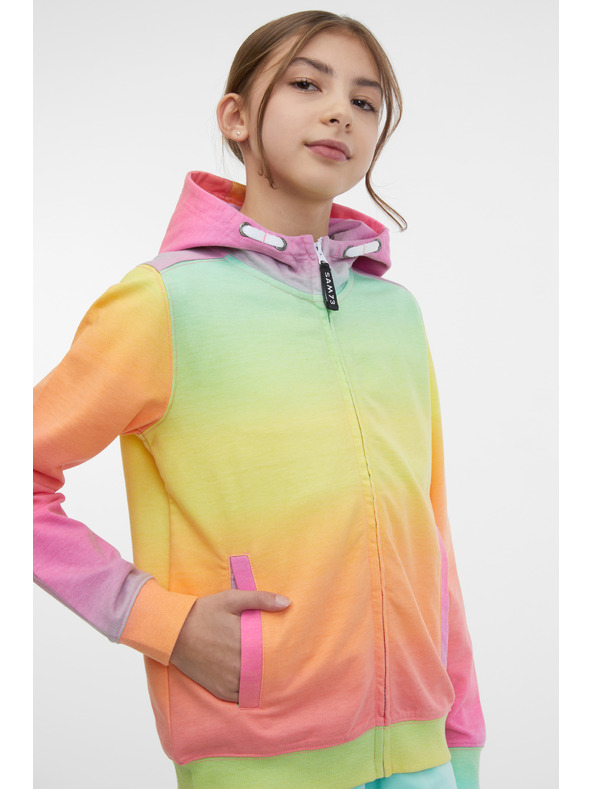 Sam 73 Κίτρινο και ροζ φούτερ για κορίτσια SAM 73 Coco