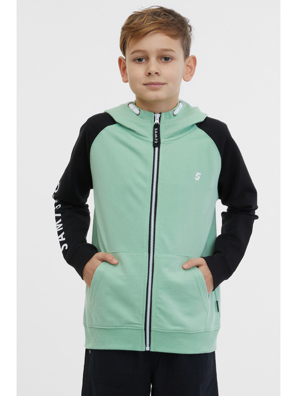 Sam 73 Μαύρο και πράσινο φούτερ για αγόρια SAM 73 Next