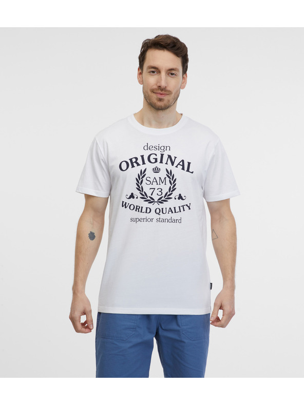Sam 73 Λευκή ανδρική μπλούζα SAM 73 Maverick