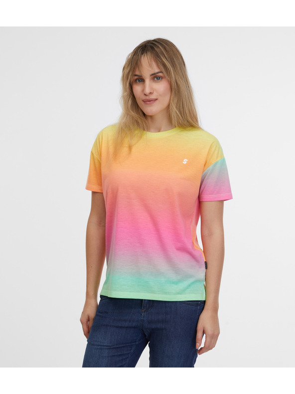 Sam 73 Κίτρινο και ροζ γυναικείο t-shirt SAM 73 Marisa